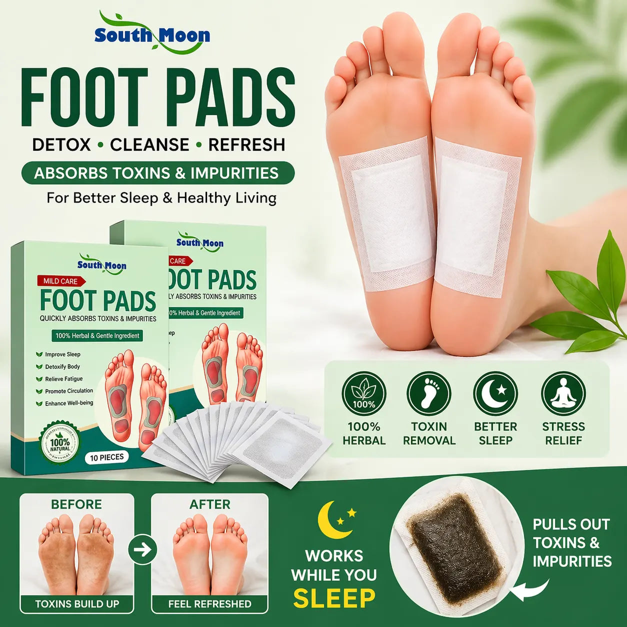 Foot Pads - Kinoki Detox Foot Patches (Pack of 20)